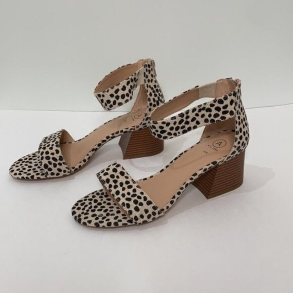 Addition Elle Wide Ankle Strap Cheetah Print Sandal size 10W NWOB - Picture 4 of 9